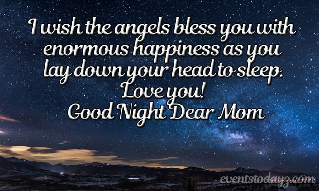 Good night quotes for mom