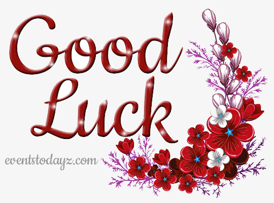 Good Luck Gif Animated Images With Quotes & Messages