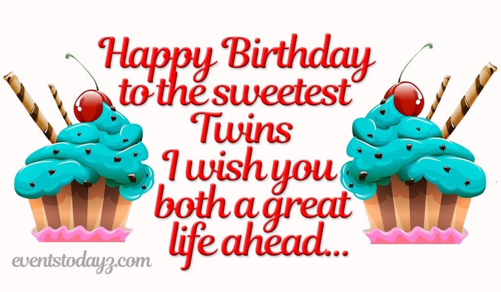 happy birthday twins image