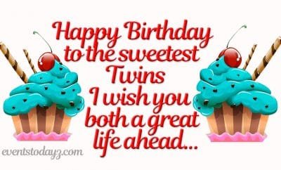 happy birthday twins image