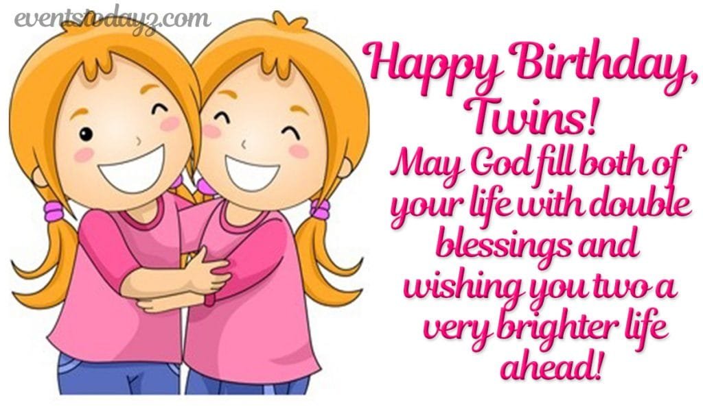 happy birthday twins wishes image