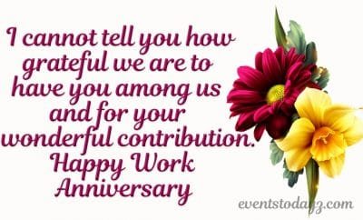 happy work anniversary image