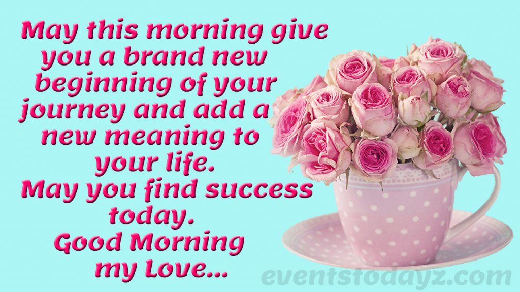 good morning my love image with quotes