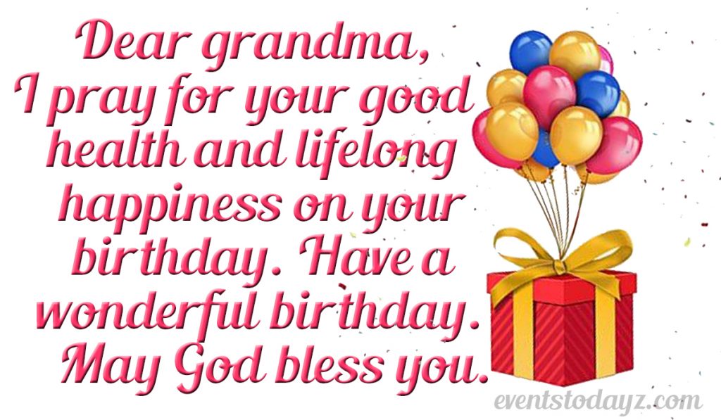 birthday wishes for grandma image