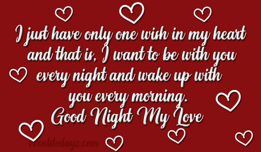 good night dear love quote