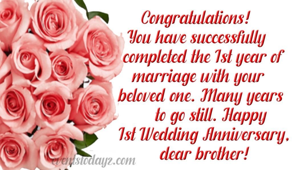 Anniversary Wishes For Brother Wedding Anniversary Wishes