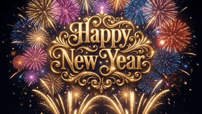 happy new year gif
