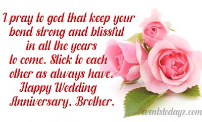 happy wedding anniversary brother
