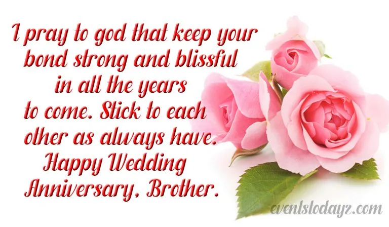 happy wedding anniversary brother
