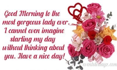 romantic good morning message for her