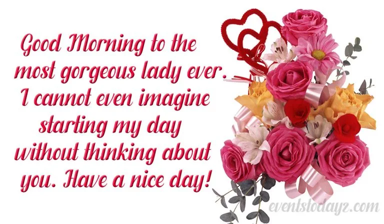 romantic good morning message for her