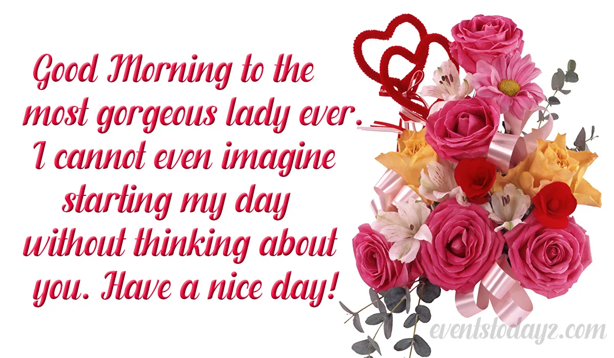 romantic good morning message for her