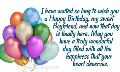 birthday greetings for dear boyfriend