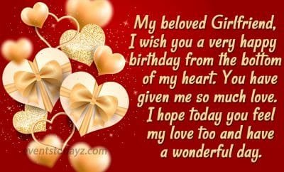 birthday wishes for girlfriend