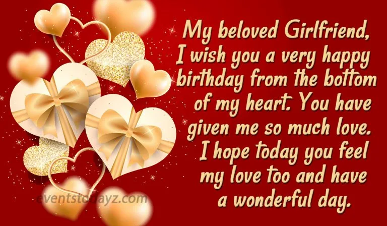 birthday wishes for girlfriend