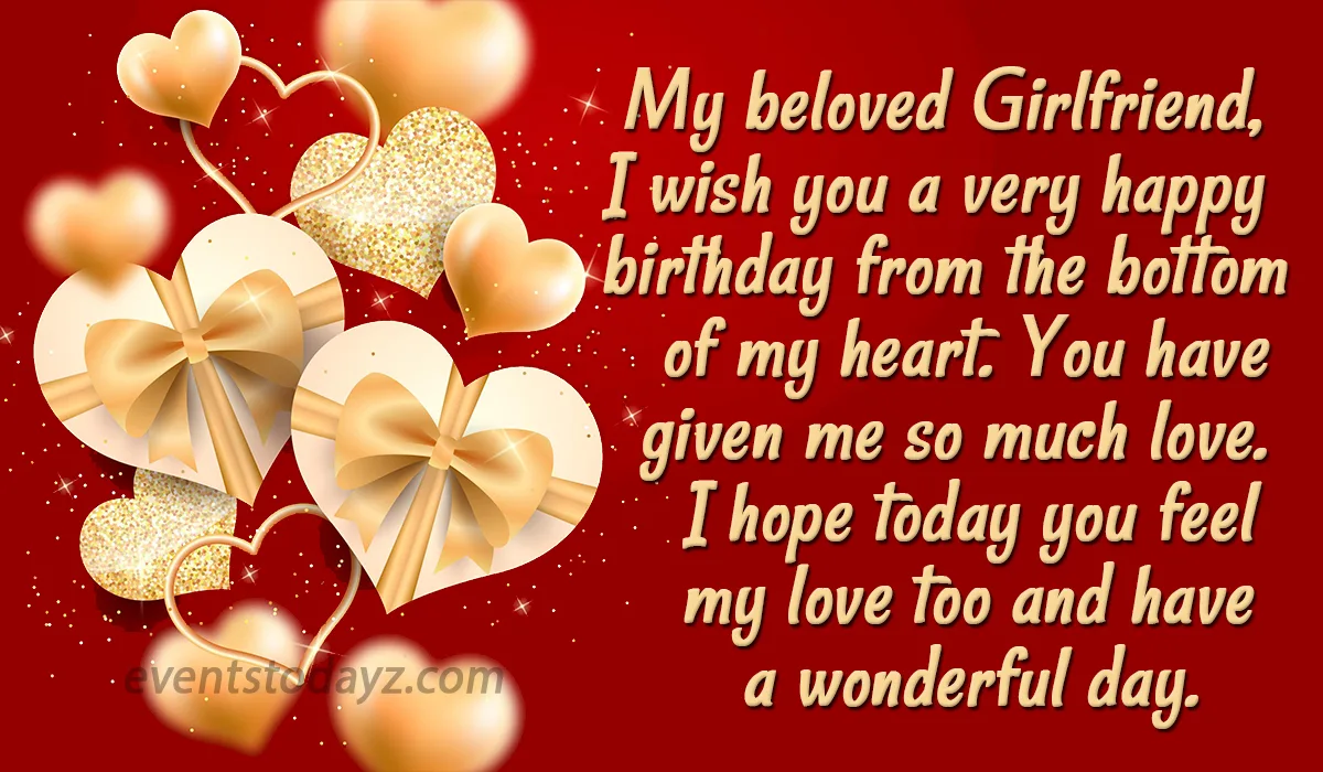 birthday wishes for girlfriend