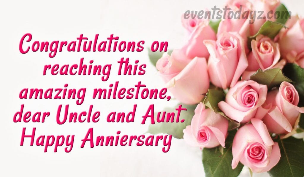 happy anniversary uncle aunt