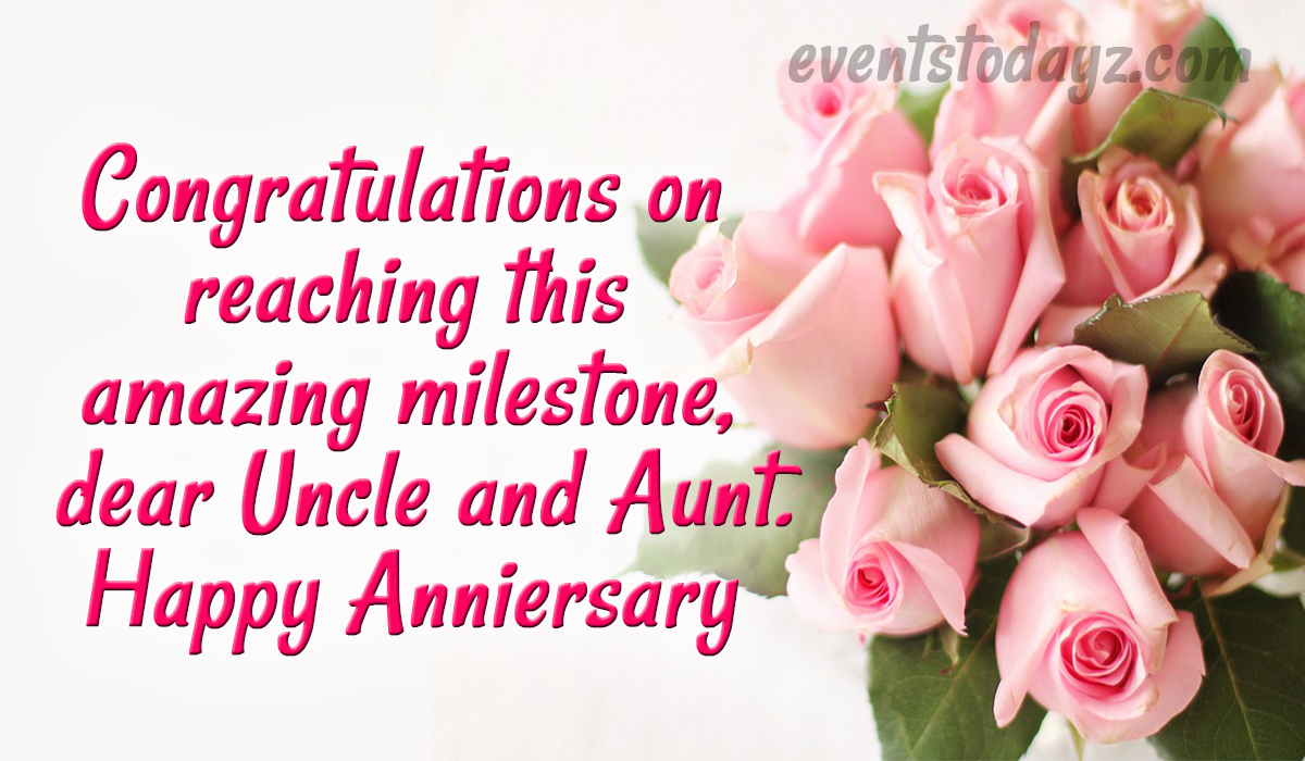 Happy Anniversary Wishes To Uncle & Aunty With Images