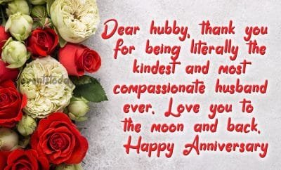 anniversary message for husband