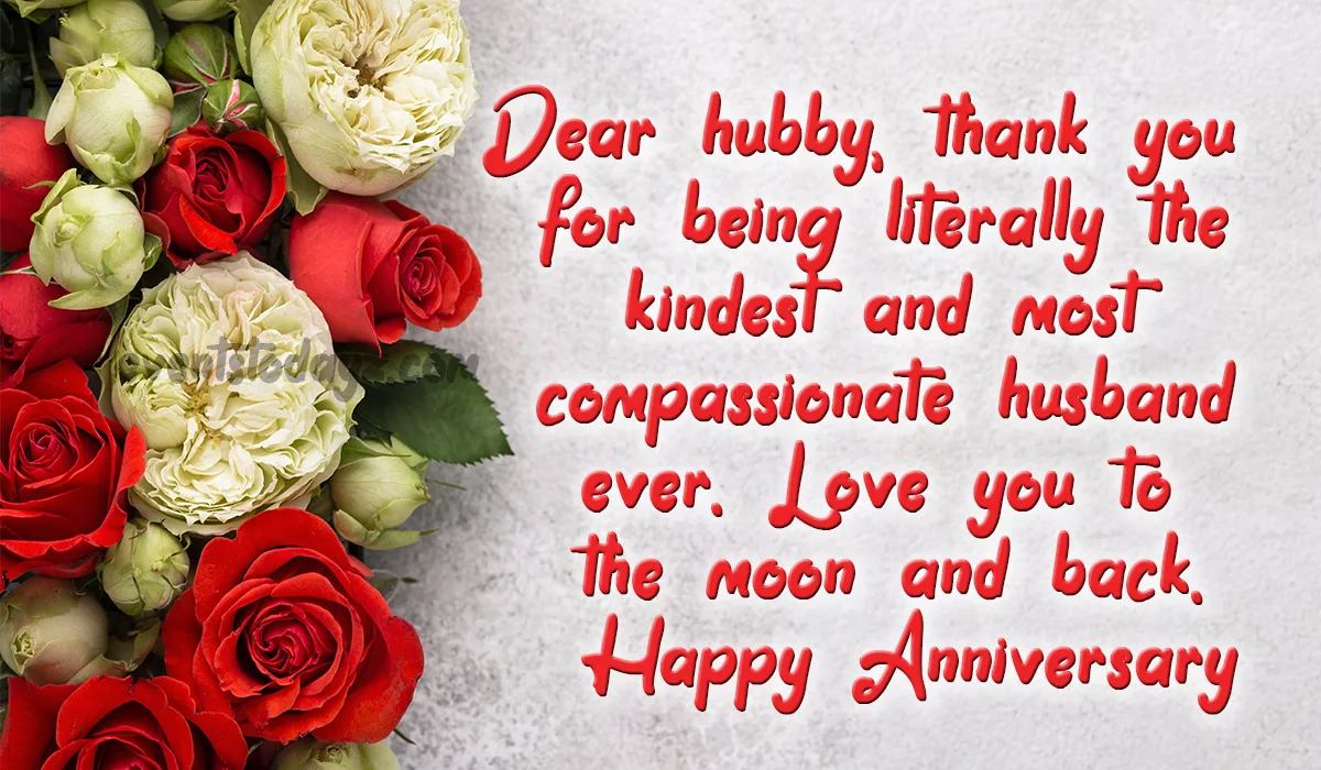 anniversary message for husband