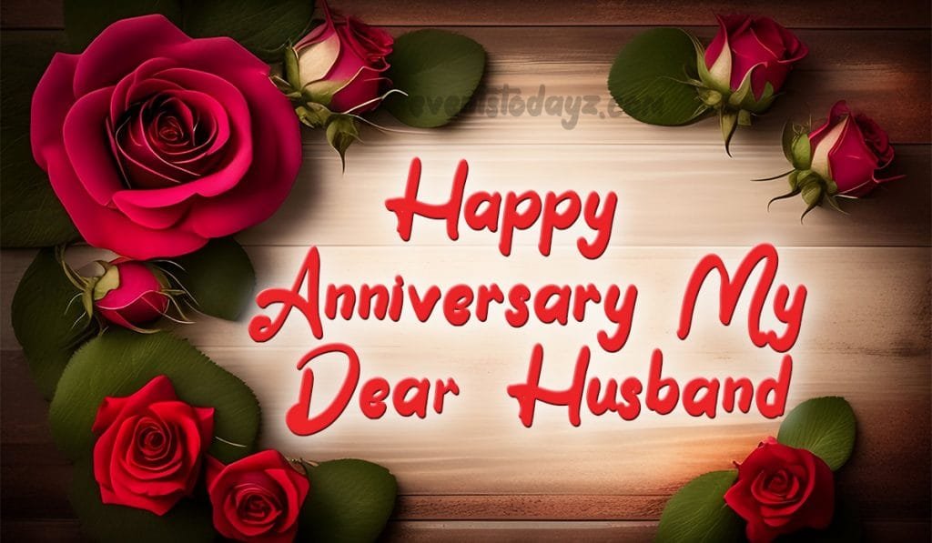 happy wedding anniversary my husband image