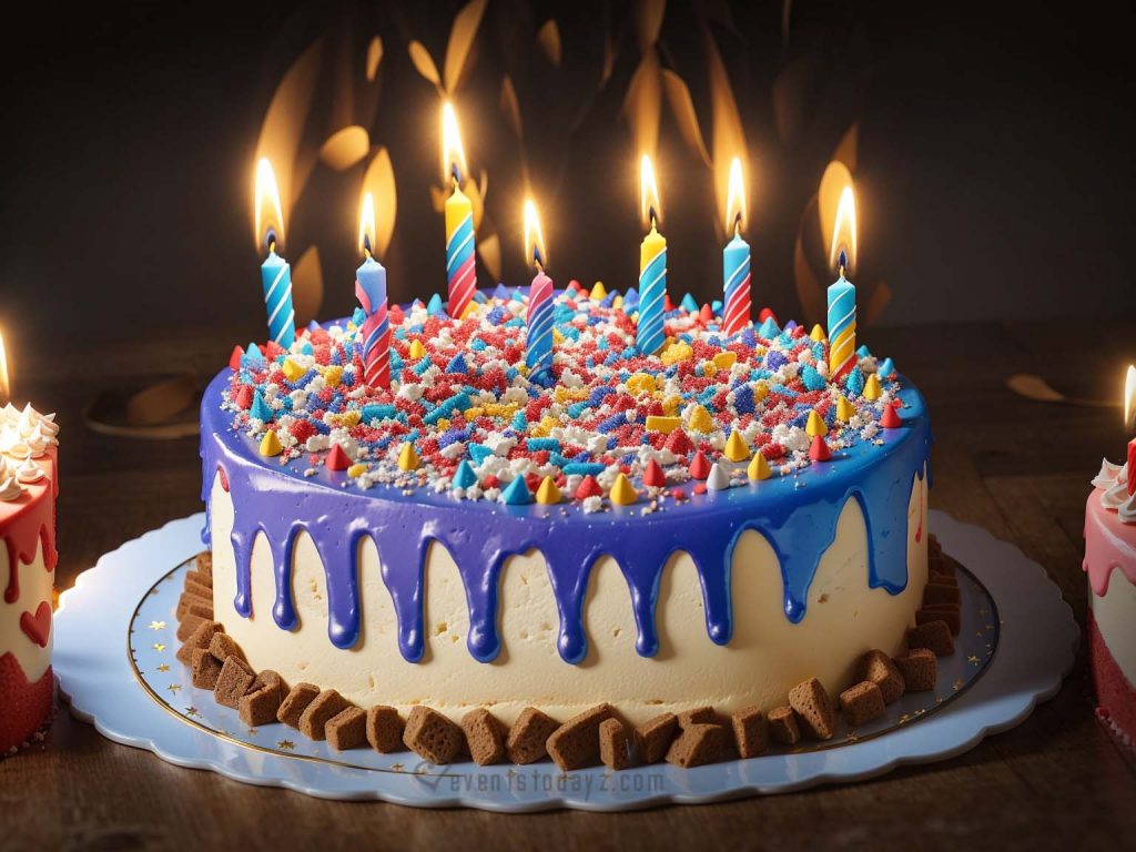 birthday cake with candles images
