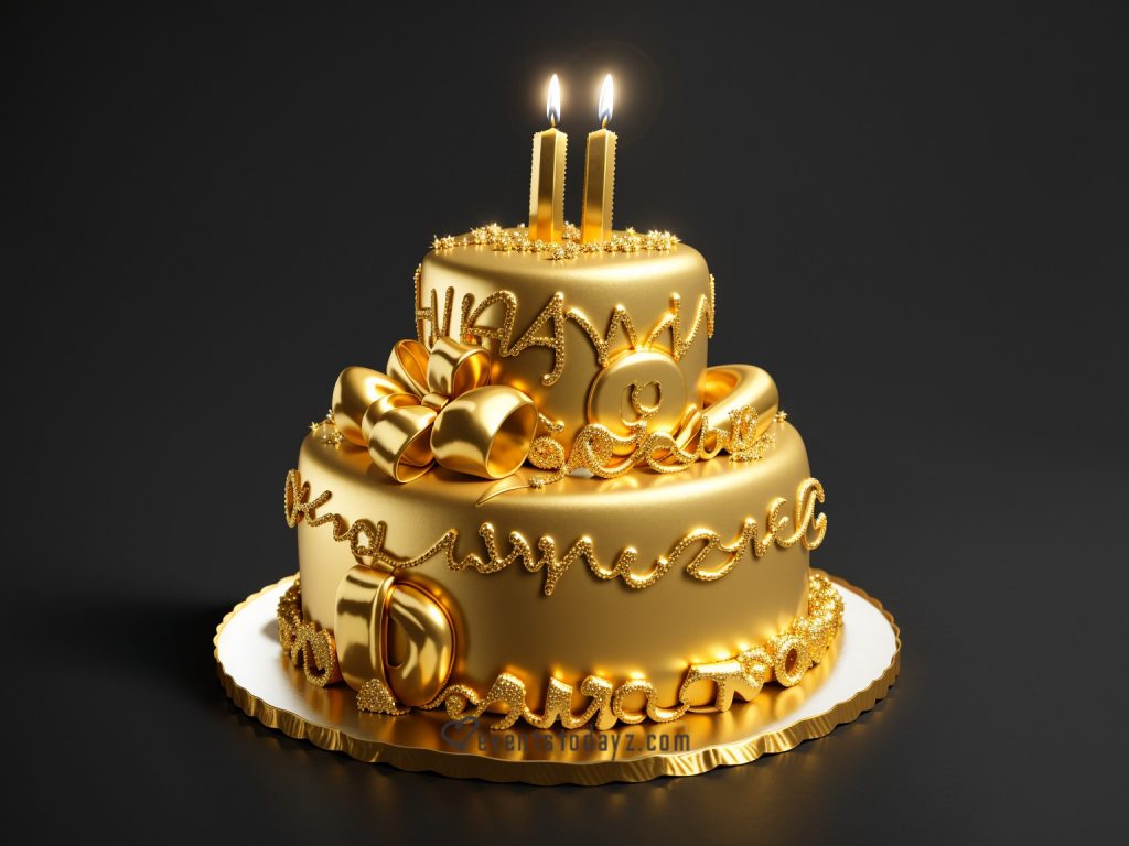 birthday golden cake images chocolate