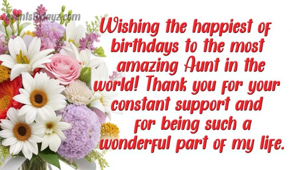 birthday wishes for aunt image