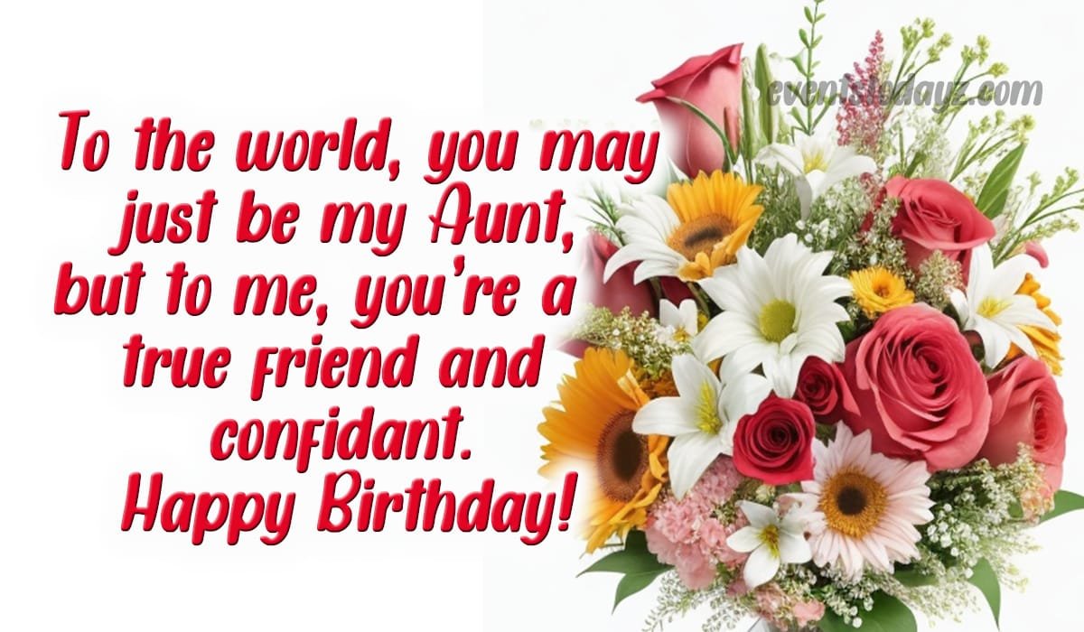 happy birthday aunt image