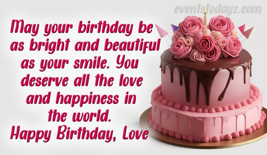 happy birthday wishes for love