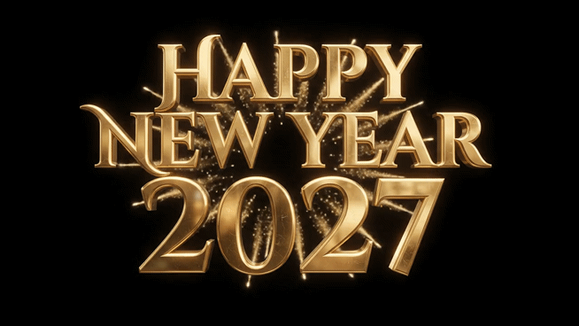 happy new year 2027 gif