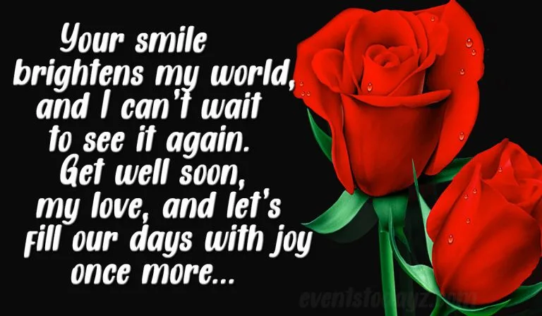 get well soon message for loved one