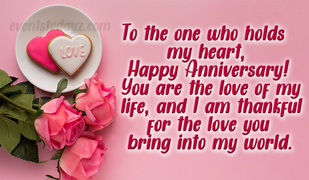 happy anniversary wishes for love