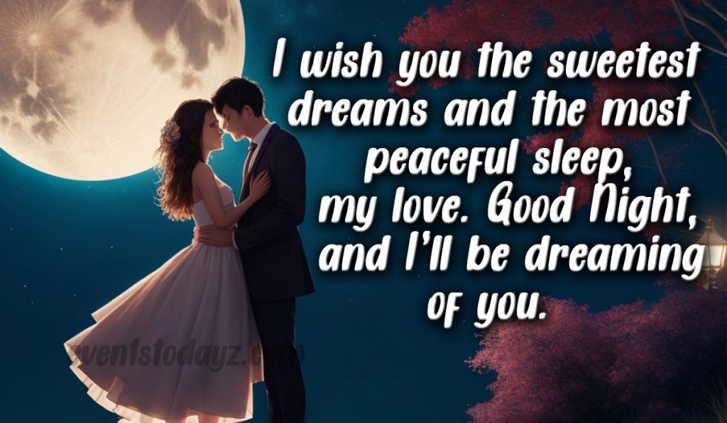 good night quotes for love image