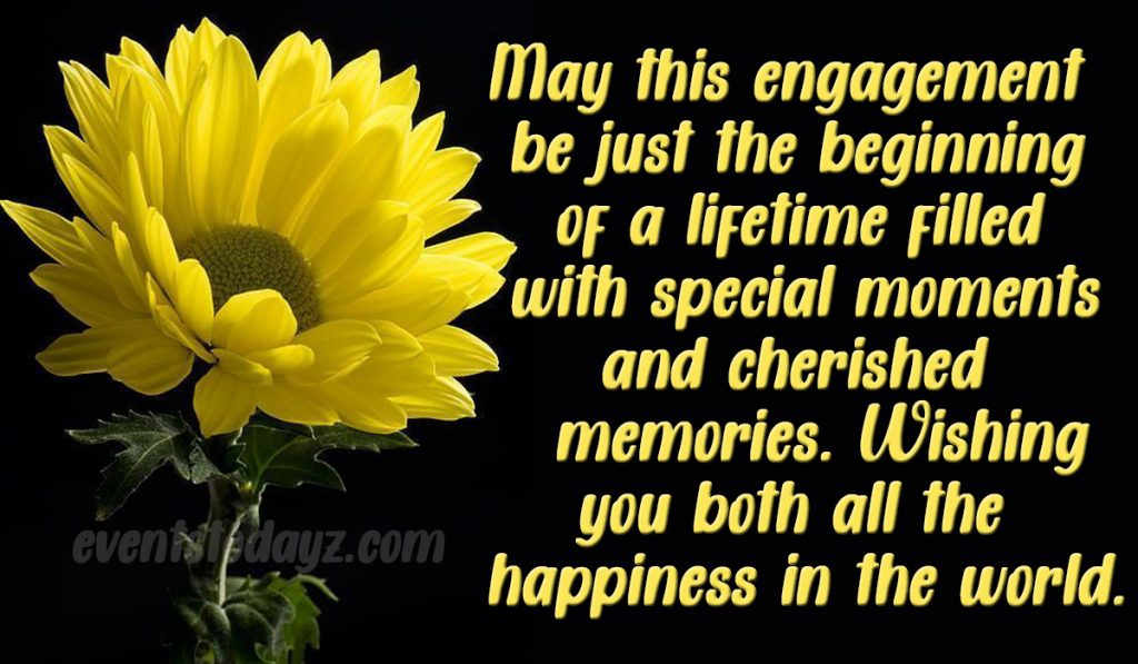 happy engagement message