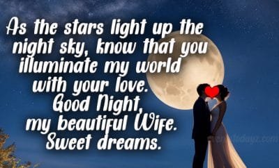 good night wife image