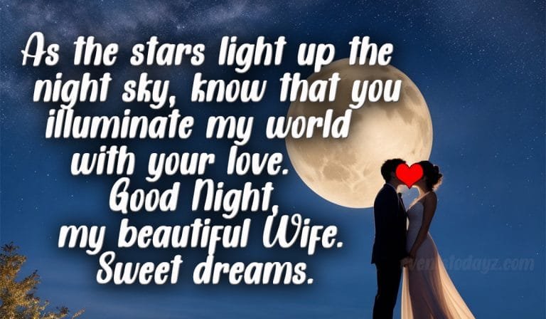 good night wife image