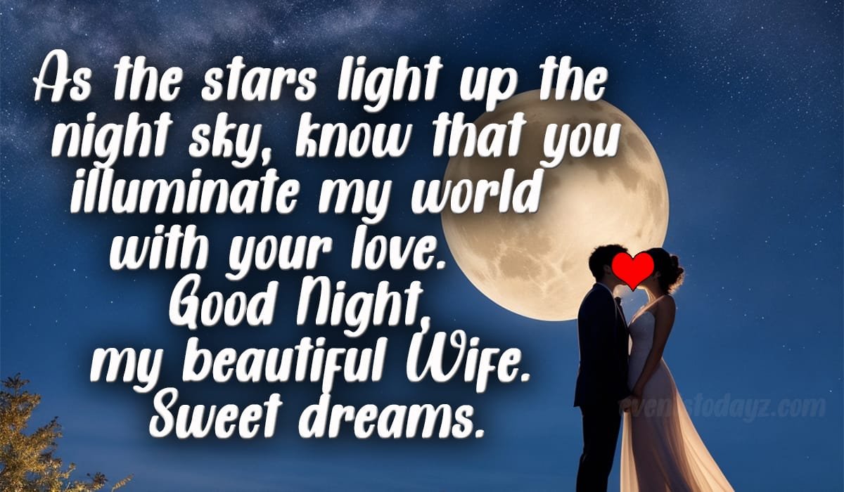 good night wife image