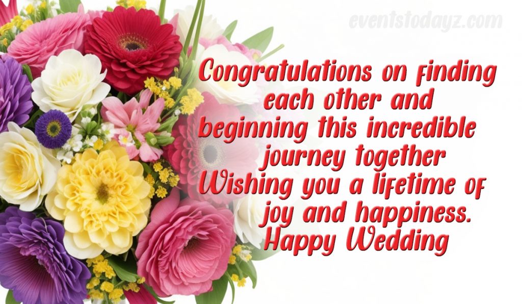 happy wedding wishes for a couple image