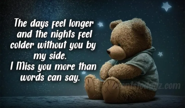 missing you message image