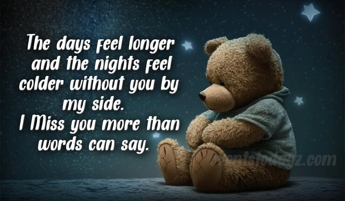 missing you message image