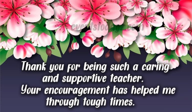 thank you message for teacher