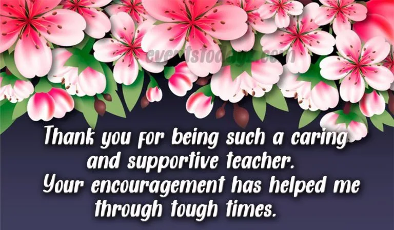 thank you message for teacher