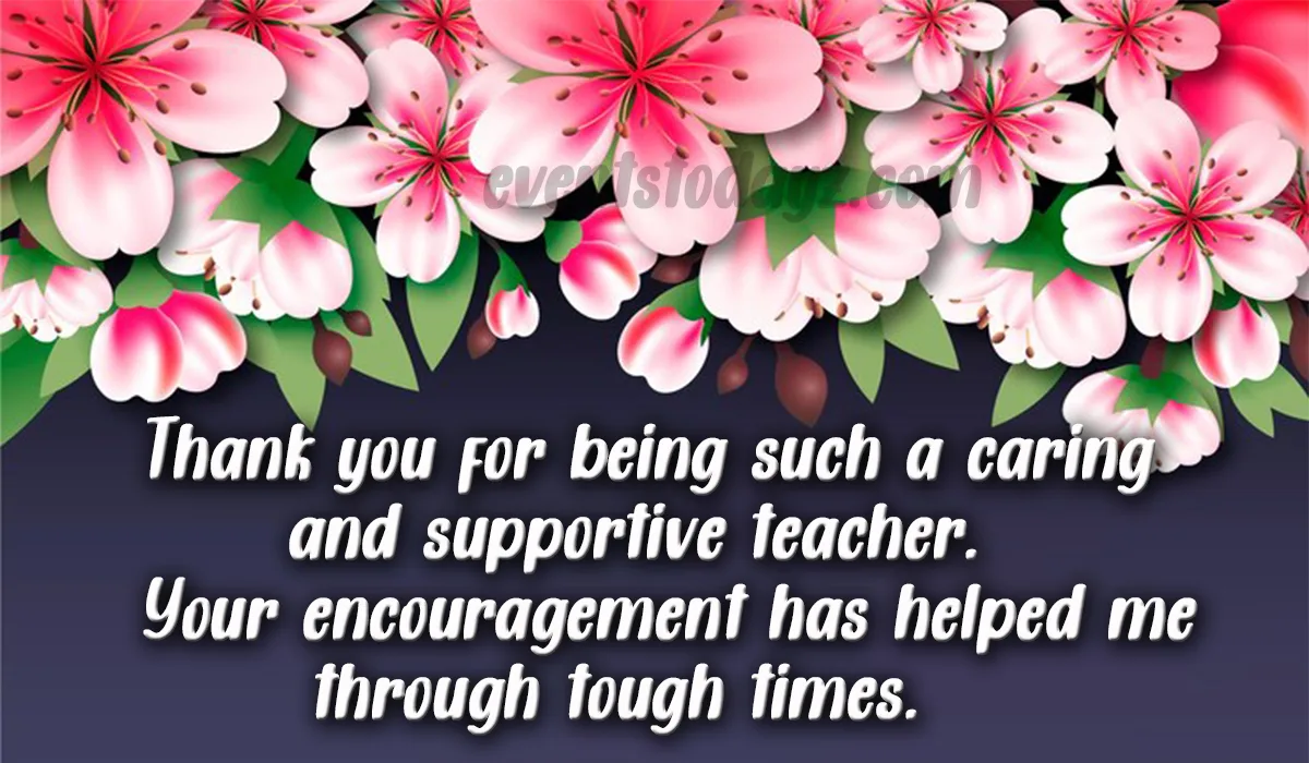 thank you message for teacher