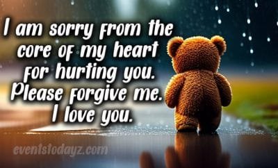 sorry messages for her image