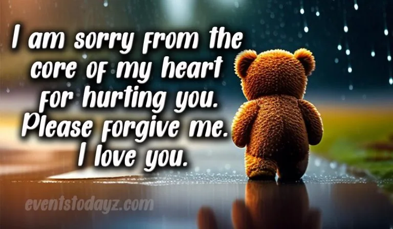 sorry messages for her image