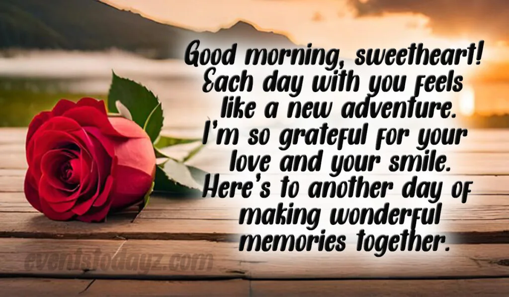 good morning message for wife