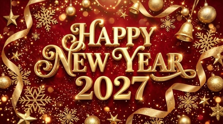 happy new year greeting card