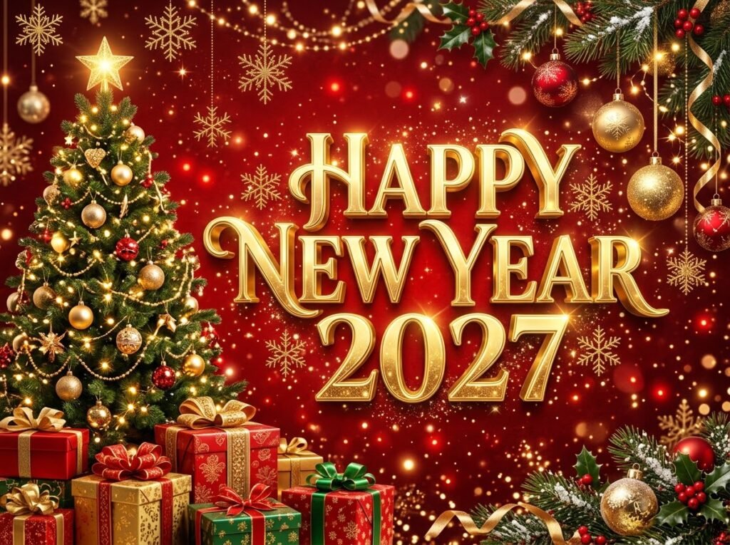 happy new year 2027 greeting cards