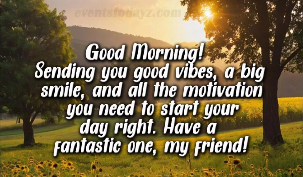 good morning friends image